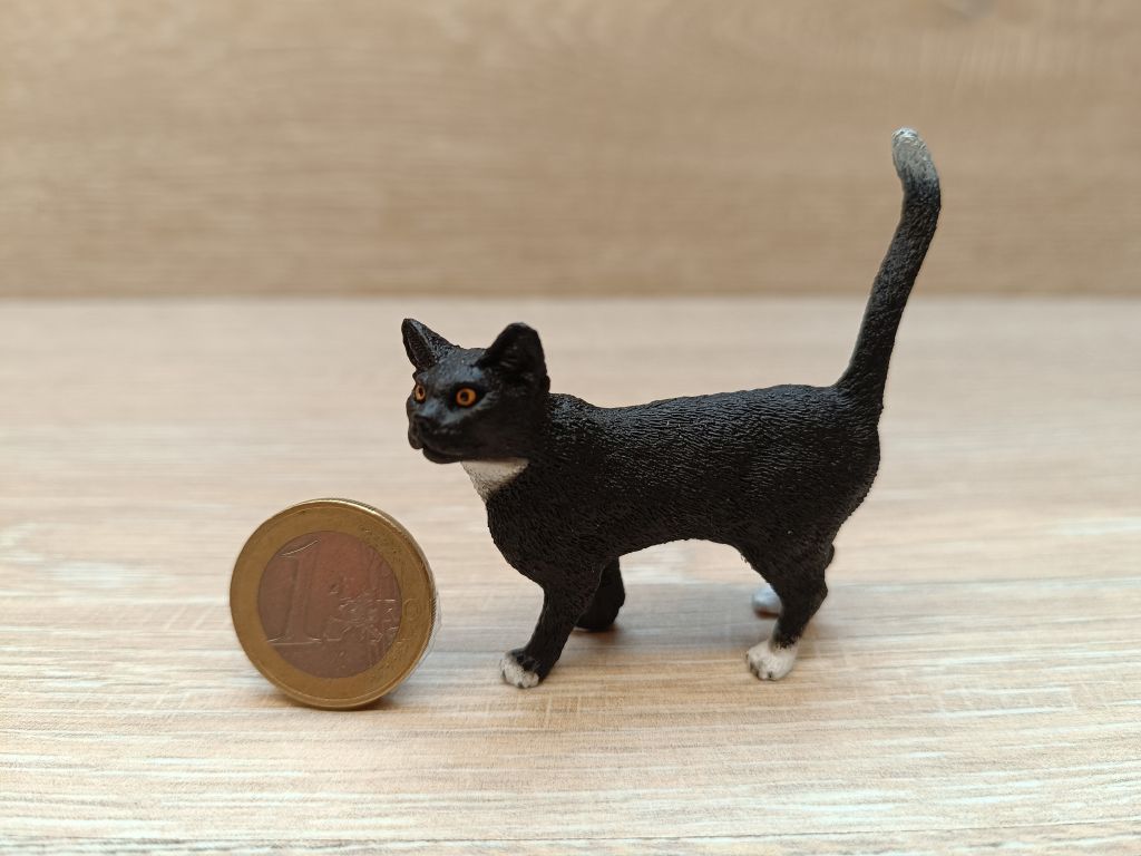 Schleich 13770 Bzw WWF 17068 Katze Stehend Schwarz Onlineshop