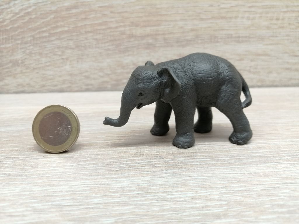 Schleich 14343 Bauernhof Wild Life Asiatisches Elefantenbaby 5 cm Neu 
