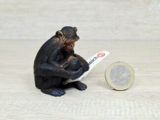 Schleich - 14679 Schimpansen Weibchen mit Baby (Fähnchen-Sammler)´