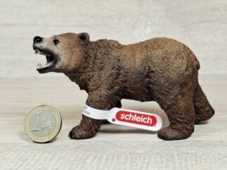 Schleich - 14685 bzw. [Treuefigur] 17055 Grizzlybär (Fähnchen)