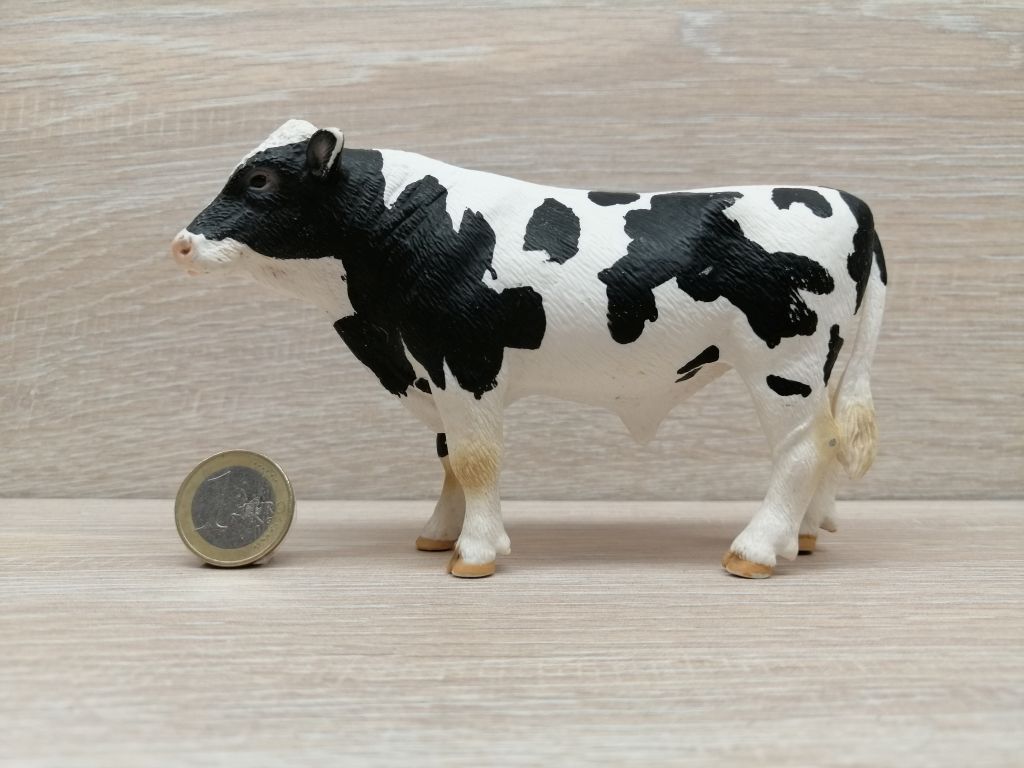 Schleich Sammelfigur Holstein Bulle schwarzbunt 13632 ca 14 cm groß 