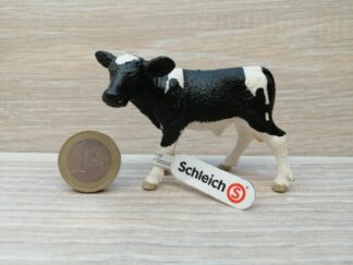 Schleich - 13798 bzw. WWF Nr 17072 Kalb, Schwarzbunt (Fähnchen)