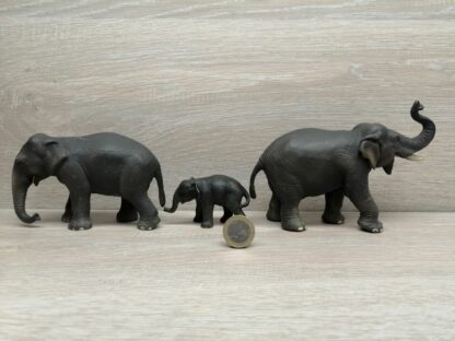 Schleich - Asiatische Elefanten Familie komplett