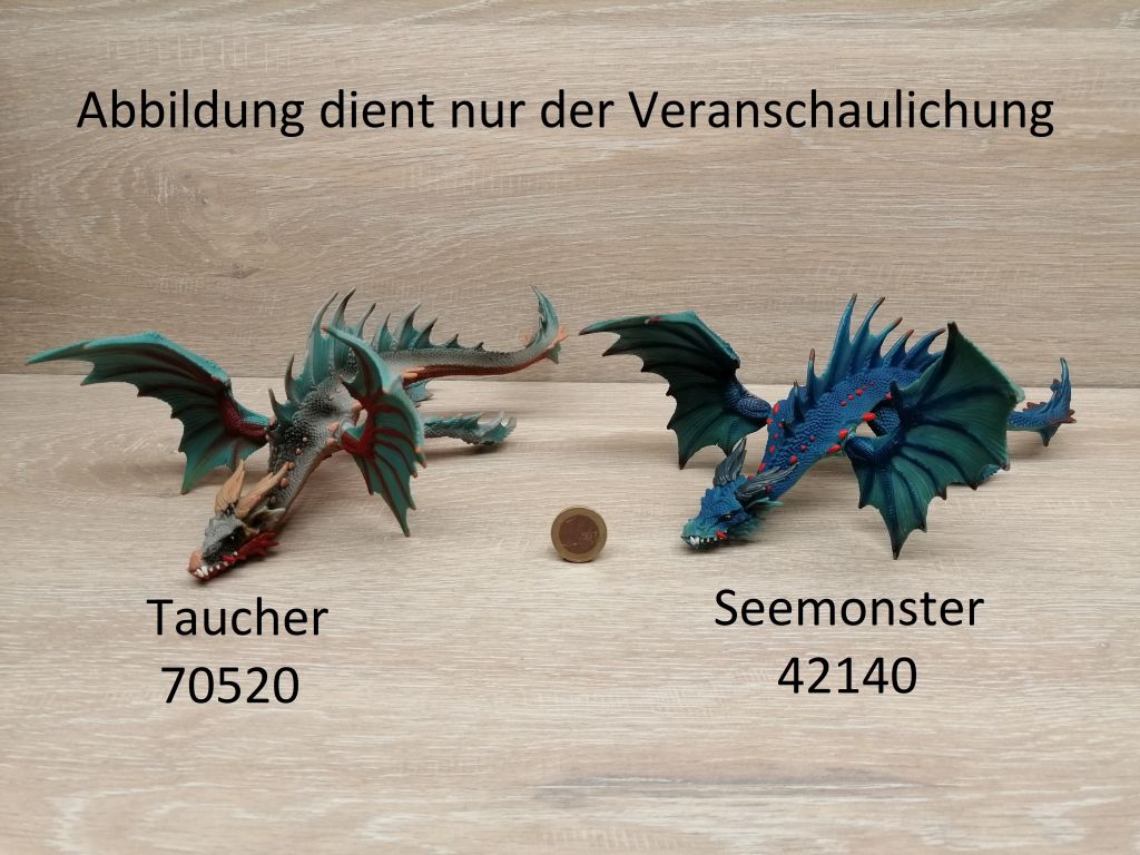 70520-"Drache Taucher"#Schleich #Drachen#Dragon-NEU mit Fähnchen-NEW with tag!! 