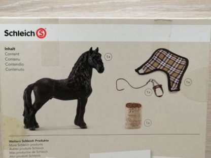 Schleich –  42269 Pferdepflegeset - Friese Hengst (mit OVP) – Bild 3