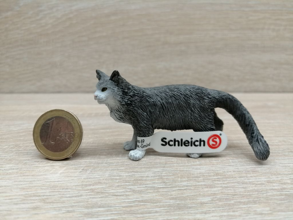Schleich Figurine Chat Maine Coon - Figurine Réaliste Et Détaillée - Jouet Éducatif Pour Enfants