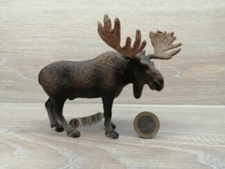 Schleich - 14619 Elch Bulle (Fähnchen - Sammler)