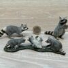 Schleich - Waschbär Familie komplett