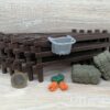 Schleich – Raufe + Futter und Zaun aus Set 21049