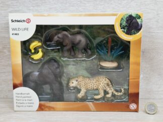 Schleich - 41403 Dschungel Set [Gorilla + Elefant + Leopard] (OVP)
