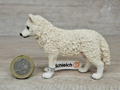 Schleich - 14742 Arktischer Wolf (Fähnchen - Sammler)´