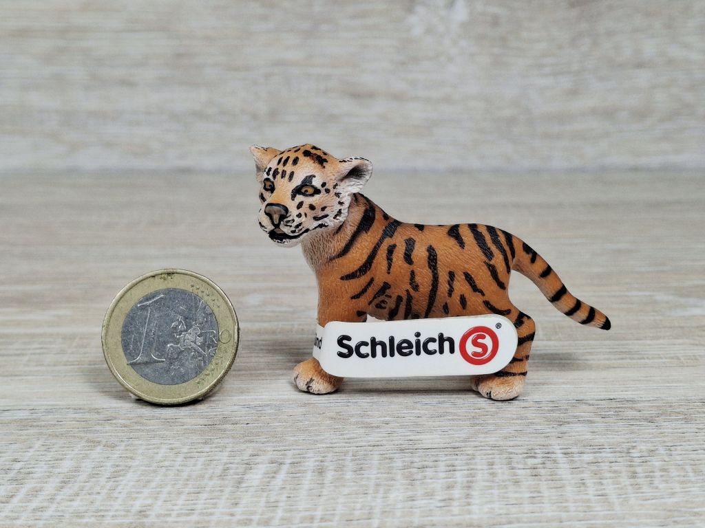 Schleich - 14371 Tiger Junges, stehend (Fähnchen - Sammler) [Farbvariante]