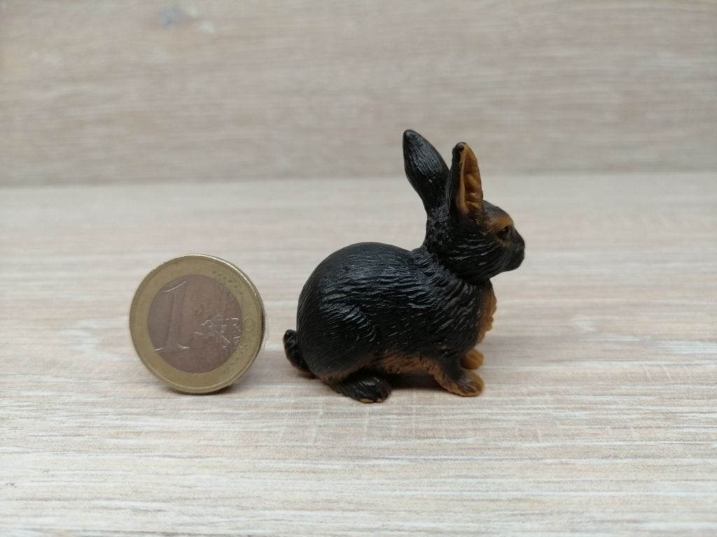 Schleich 13137 – Kaninchen Figur, Schwarz/braun, Ca. 4 Cm