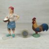 Schleich - Hühner Schar mit Bäuerin (Eierkorb) – Bild 2