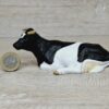 Schleich – 13211 Kuh schwarz/weiß, liegend