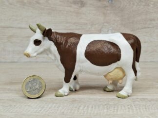 Schleich - 13213 Kuh stehend, braun/weiß
