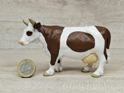 Schleich - 13213 Kuh stehend, braun/weiß