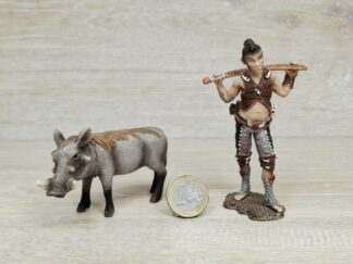 Schleich - 70443 Umitok [mit Warzenschwein] [Arelan Kriger Nr. 8/9]