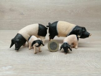 Schleich - Schwäbisch-Hällische Schweine Familie komplett