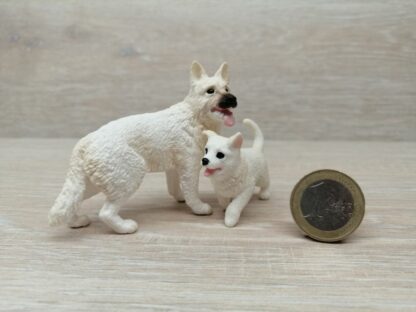 Schleich - Schäferhund weiß Familie #1 (RAR)