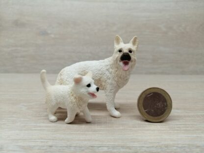 Schleich - Schäferhund weiß Familie (RAR) – Bild 2