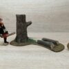 Schleich – 41806 Scenery Pack Waldarbeit Arbeiter Baumfällung – Bild 2