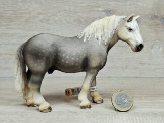 Schleich - 13623 Percheron Hengst (Fähnchen-Sammler)´
