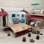 Schleich – 42415 Wohnwagen für geheime Club-Treffen [Bauwagen]