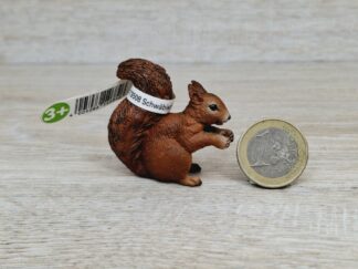 Schleich - 14684 Eichhörnchen, fressend (Fähnchen-Sammler)´