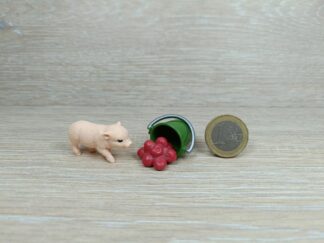 Schleich - Mini Schwein mit Eimer aus Set 42486