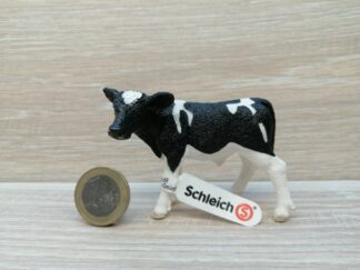 Schleich - 13798 bzw. [Treuefigur] 17072 Kalb, Schwarzbunt (Fähnchen)
