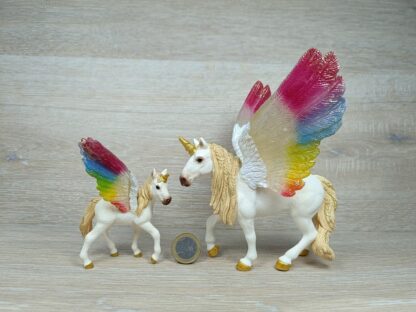Schleich - Geflügeltes Regenbogeneinhorn Familie