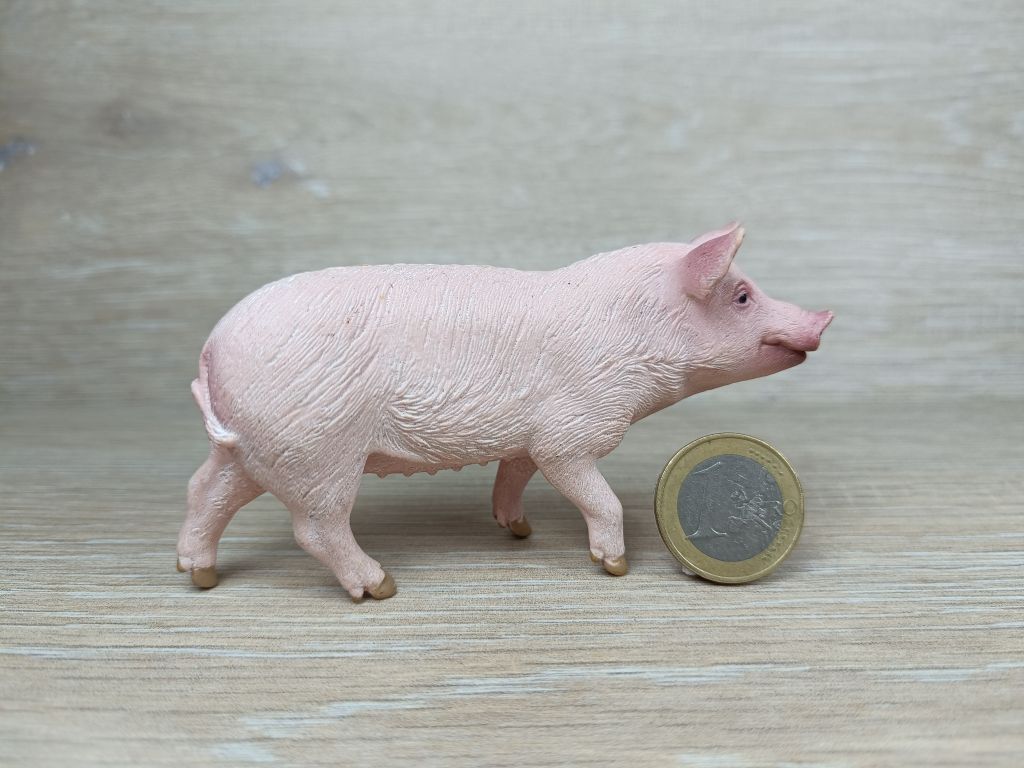 Schleich 17071 Statuetta Maiale | Figura Realistica In Plastica Per Bambini, Giocattolo Da Fattoria, Collezionismo Educativo, Serie Farm World