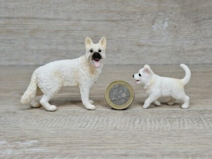 Schleich - Schäferhund weiß Familie (RAR) – Bild 3