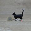 Schleich - 13770 bzw. WWF 17068 Katze, stehend [schwarz] (Fähnchen)