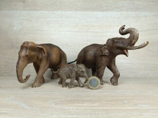 Schleich - Asiatische Elefanten Familie komplett #2 (RAR)