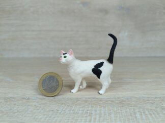 Schleich - Katze, stehend (weiß/schwarz) aus Set 42407