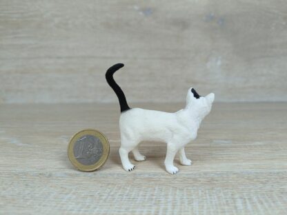 Schleich - Katze, stehend (weiß/schwarz) aus Set 42407 – Bild 2