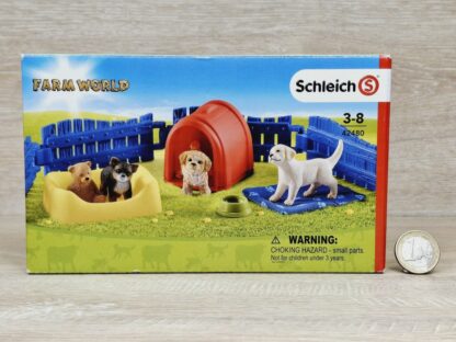 Schleich – 42480 Welpenstube (mit OVP) [Chihuahua, Labrador Retriever, Maltipoo]