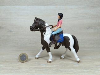 Schleich – Reiterin mit Pino aus Set 42519 [Pinto]