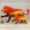 Schleich - SET: Feuerlöwe + Feuerlöwe, mini