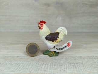 Schleich - 13127 Hahn weiß/bunt (Fähnchen-Sammler)´