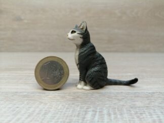 Schleich - 13771 Katze, sitzend (grau)