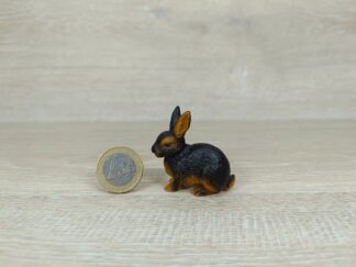 Schleich - 13137 Kaninchen, schwarz/karamellbraun