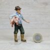 Schleich – 1346 Bauer [mit Ferkel] (RAR)
