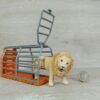 Schleich – weißer Löwe mit Falle aus Set 97702 – Bild 2