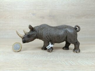 Schleich – 14743 bzw. WWF Nr? Nashorn [Bulle] (Fähnchen - Sammler)