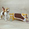Schleich – Blossom mit Reiterin aus Set 42415 (mit extra Decke) [Andalusier Stute]