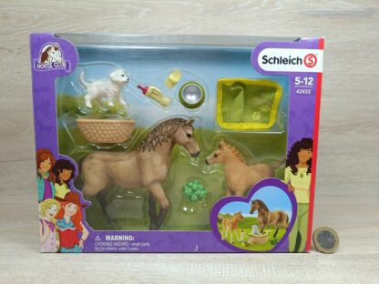 Schleich – 42432 Sarahs Tierbaby-Pflege [Quarter-Horse/ Golden Retriever] (mit OVP)