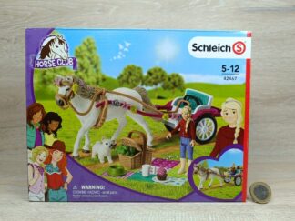 Schleich – 42467 Kutsche für Pferdeshow / Sulky [mit Pony] (mit OVP)